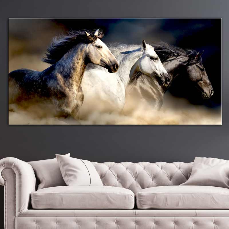 Tableau sur toile Chevaux Sauvages