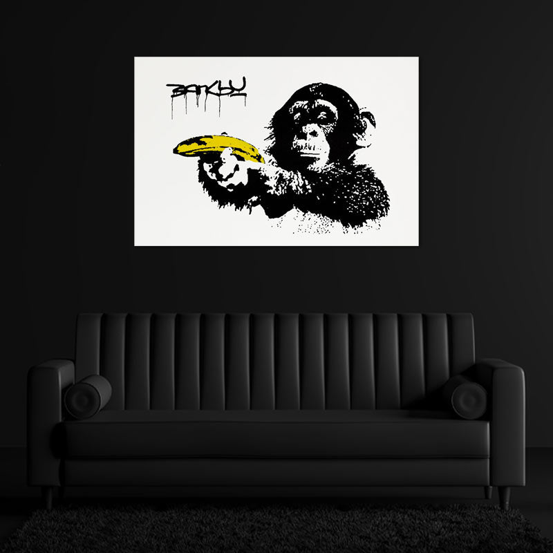 Tableau Chimpanzé Banksy