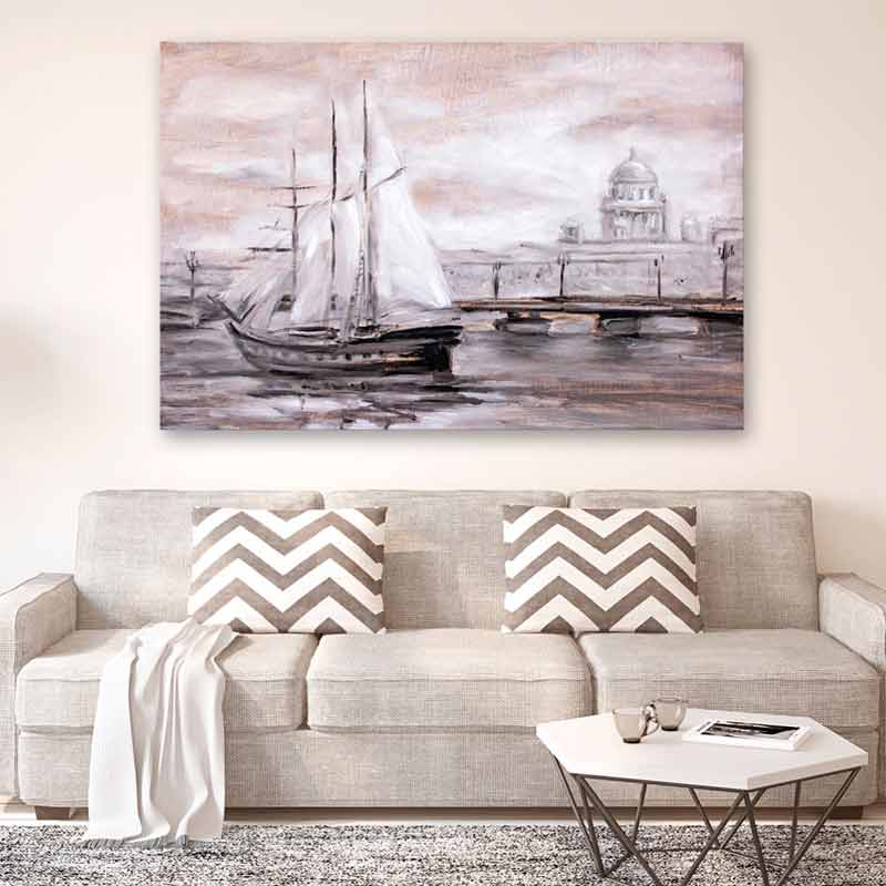 Tableau imprimée sur toile Contemporain Bateau