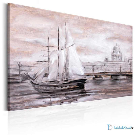 Tableau Contemporain Bateau