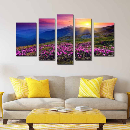 Acheter un Tableau Coucher de Soleil Montagne
