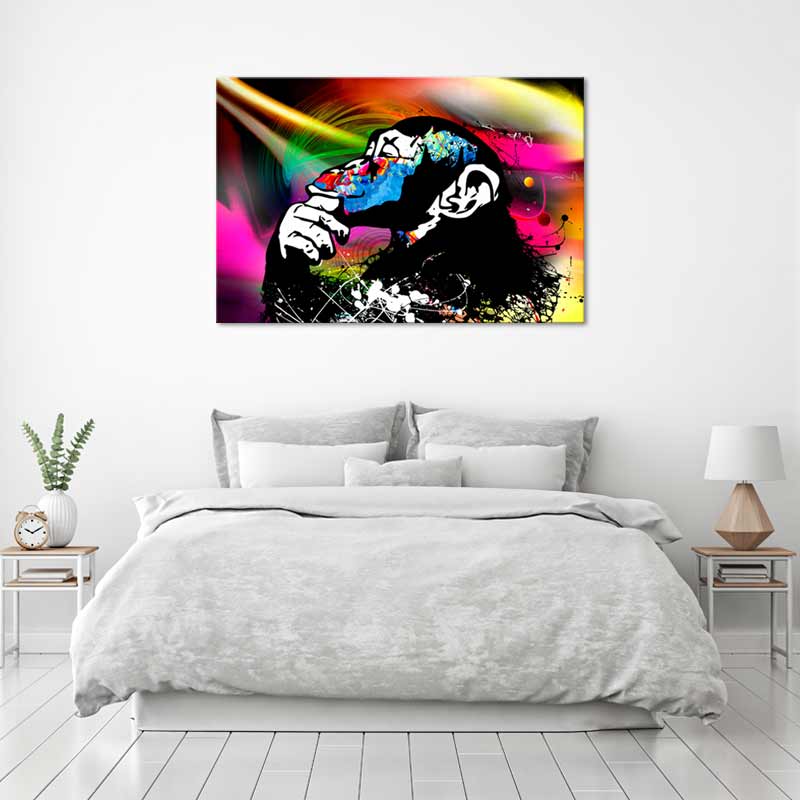 Tableau décoratif Couleur Vive Singe