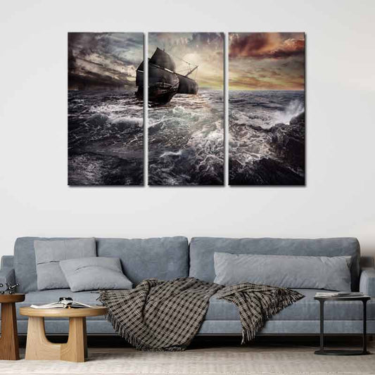 Acheter un Tableau de Bateau dans la Tempête