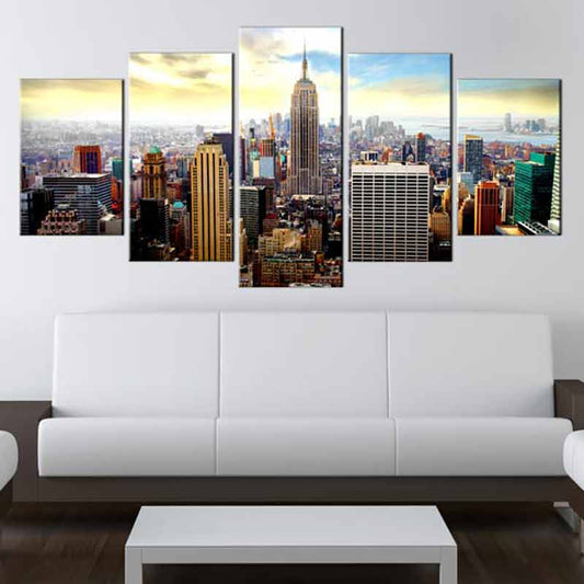 Tableau de New York sur Toile en 5 parties