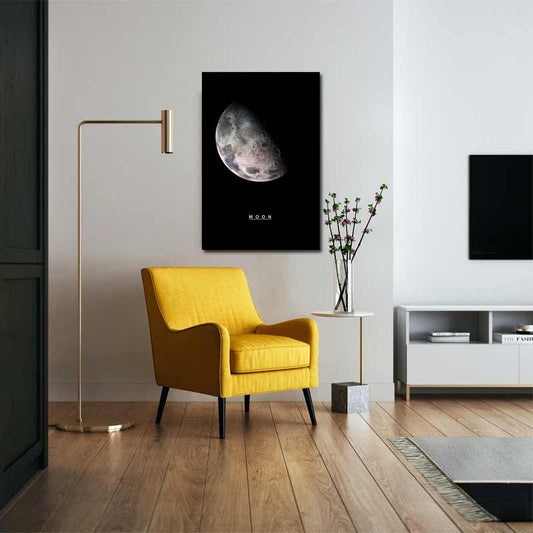 Impression sur toile de la Lune - TabloDéco.fr
