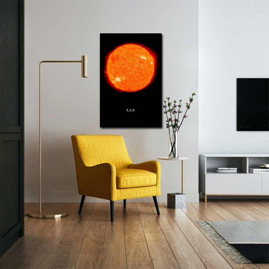 Tableau sur toile du Soleil - TabloDéco.fr