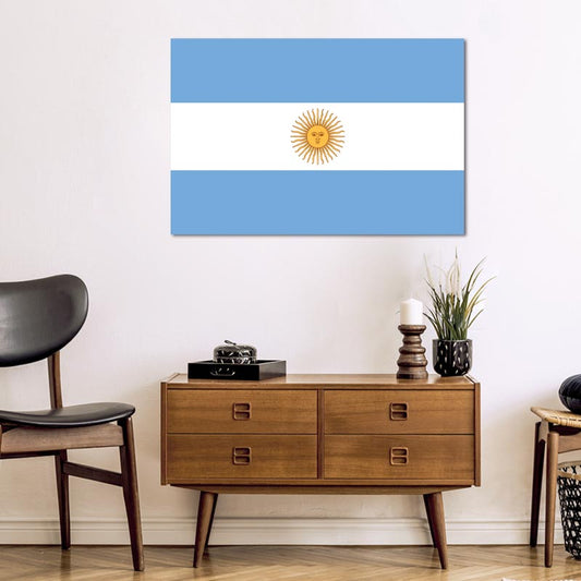 Tableau de décoration du Drapeau Argentin - TabloDéco.fr