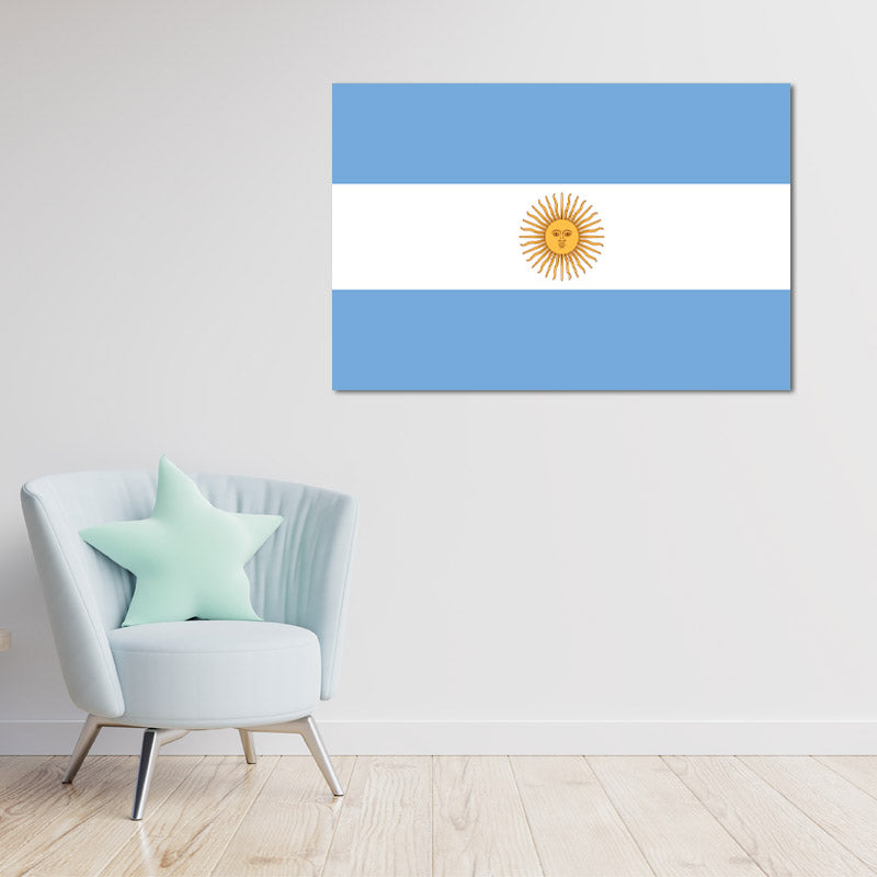Toile décorative du Drapeau de l'Argentine - TabloDéco.fr