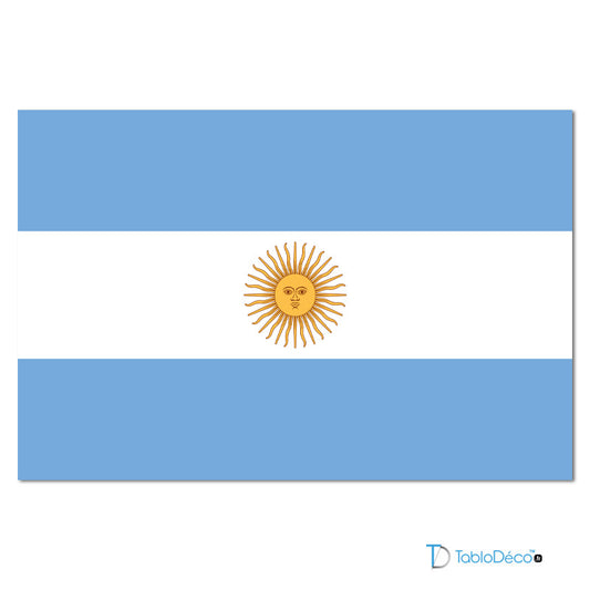Acheter un Tableau Drapeau de l'Argentine - TabloDéco.fr