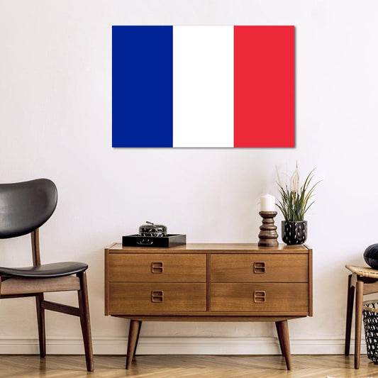 Toile décorative du Drapeau Français - TabloDéco.fr