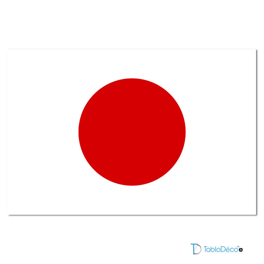 Tableau Drapeau du Japon - TabloDéco.fr