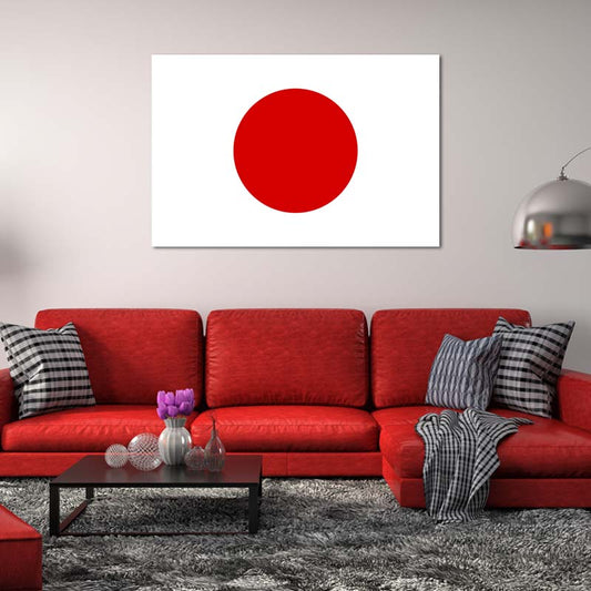 Tableau dd décoration  du Drapeau Japonais - TabloDéco.fr