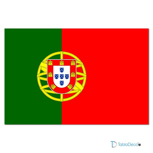 Tableau Drapeau du Portugal - TabloDéco.fr