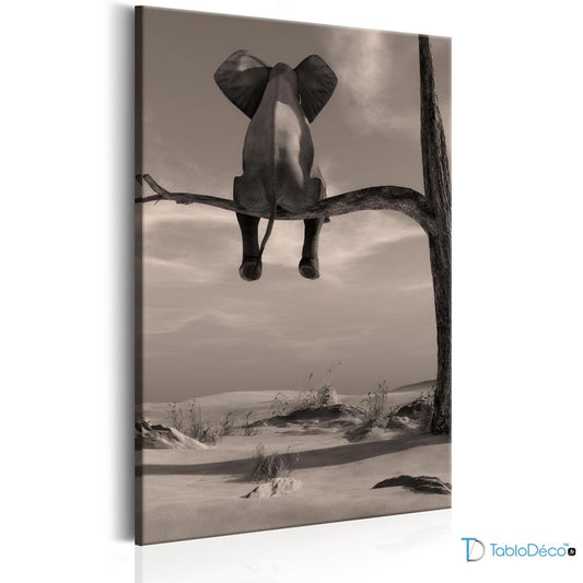 Acheter un Tableau Éléphant de Dos - TabloDéco.fr
