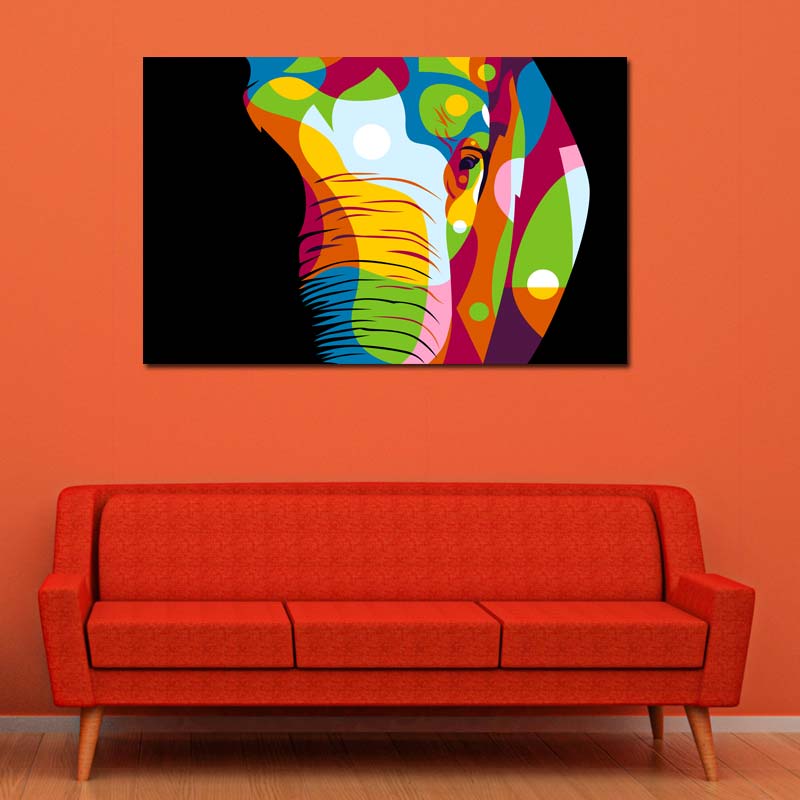 Tableau Eléphant Pop Art - TabloDéco.fr