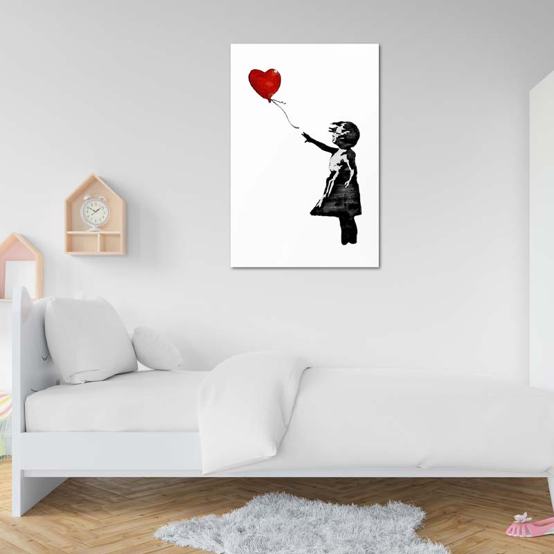 Reproduction sur toile décorative de "Espoir" de Banksy