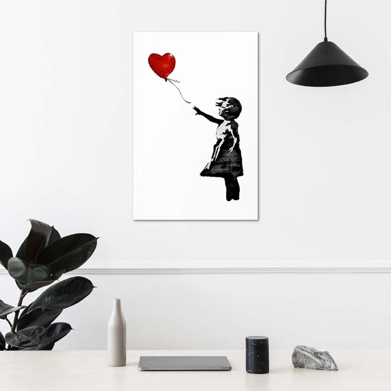 Tableau de décoration sur toile imprimée de "Espoir" de Banksy - TabloDéco.fr