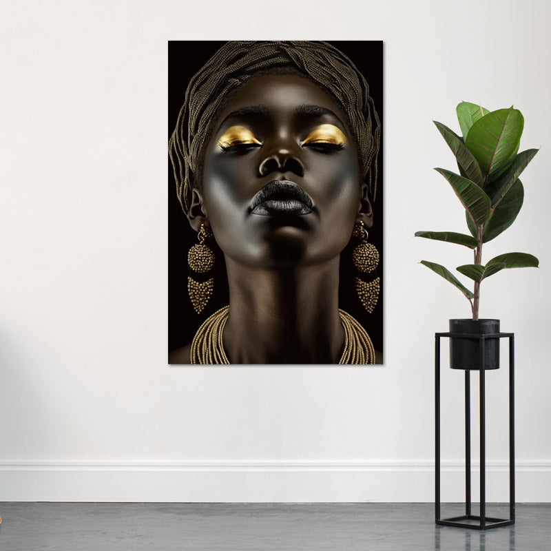 Toile décorative d'une Femme Africaine Moderne - TabloDéco.fr