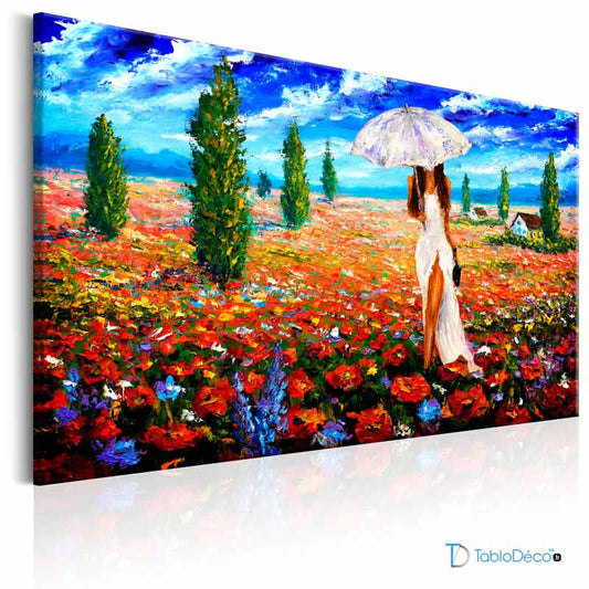 Tableau Femme avec Ombrelle