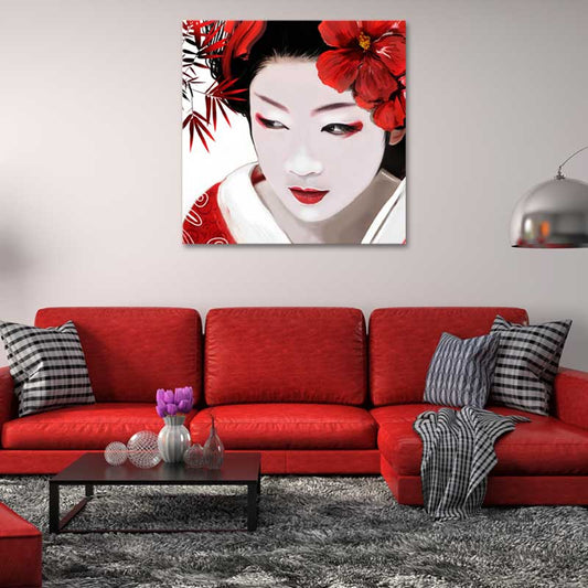 Tableau décoratif d'une Femme Japonaise