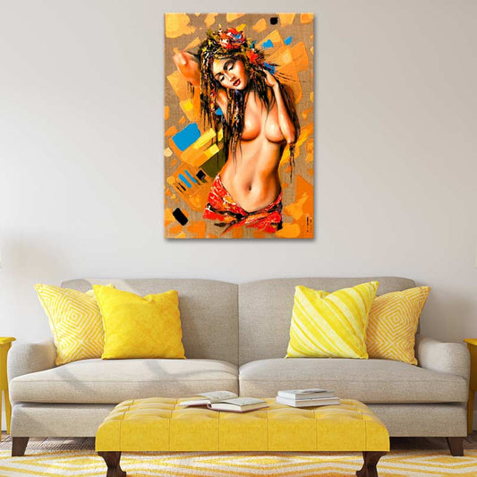 Tableau décoratif d'une Femme Sensuelle