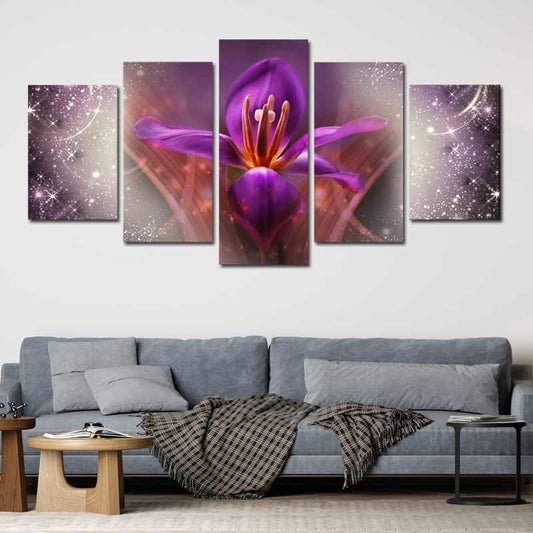 Acheter un Tableau Fleur Mauve