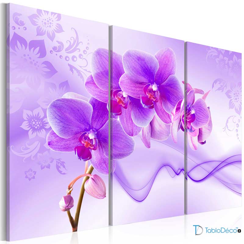 Tableau Fleurs Violettes
