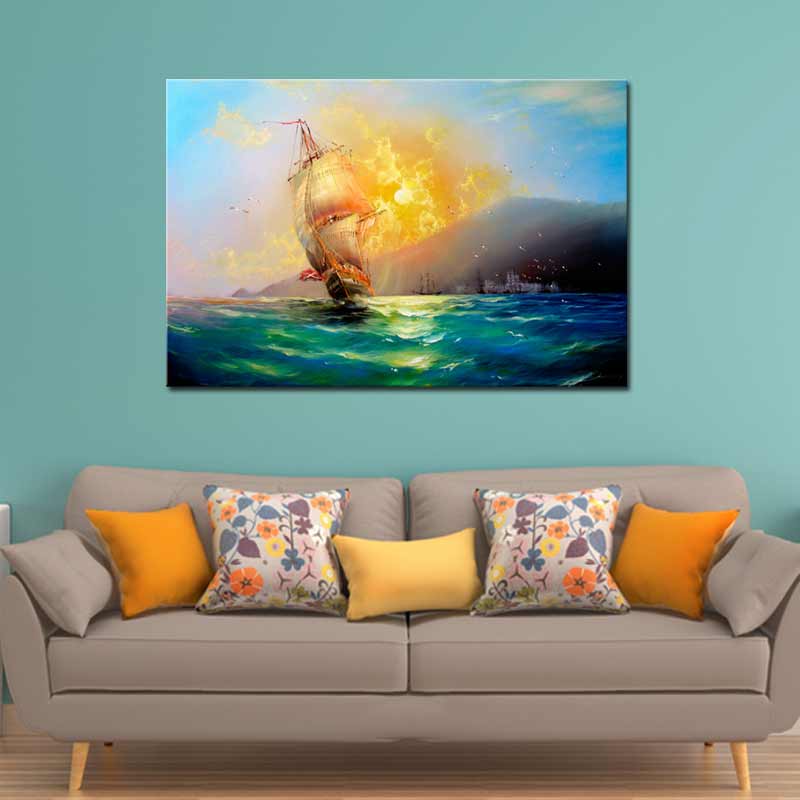 Acheter un Tableau Impressionniste Bateau
