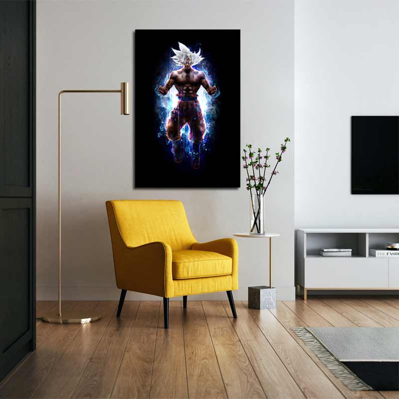Tableau Goku transformation Ultra Instinct