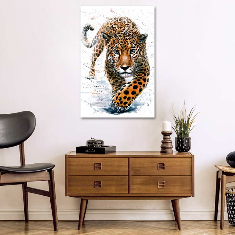 Toile imprimée d'un Jaguar