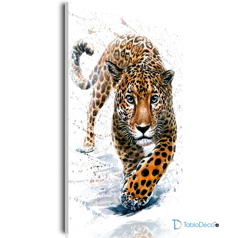 Tableau décoratif d'un Jaguar sur toile - TabloDéco.fr