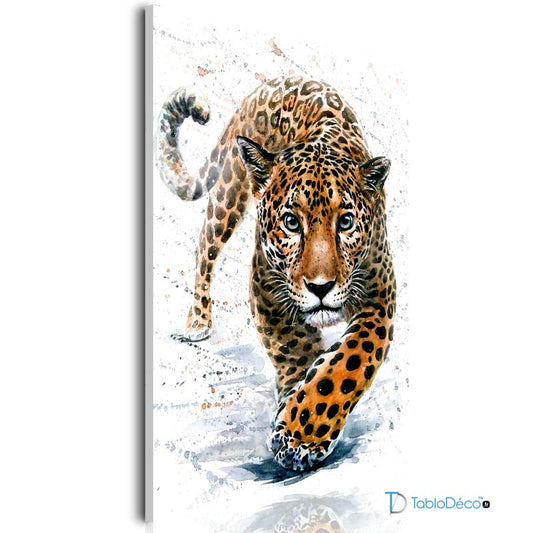 Tableau décoratif d'un Jaguar sur toile - TabloDéco.fr