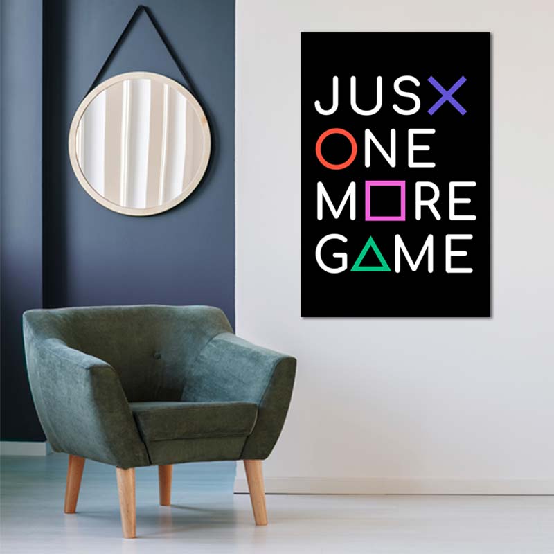 Toile murale décorative Just One More Game - TabloDéco.fr