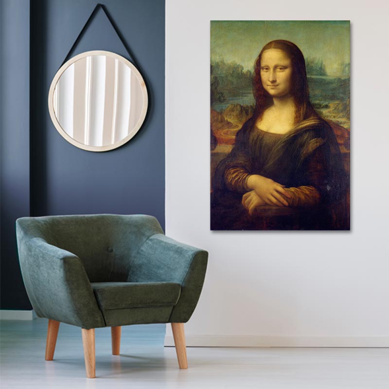 Tableau sur toile imprimée de La Joconde