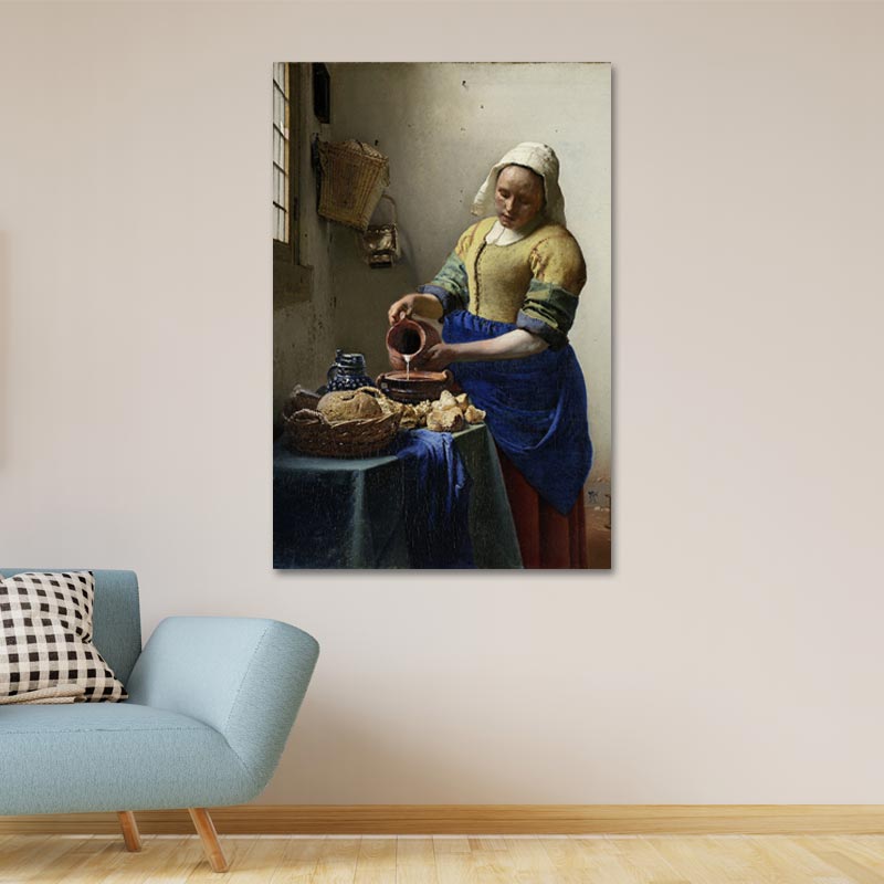 Tableau La Laitière de Johannes Vermeer (1660)
