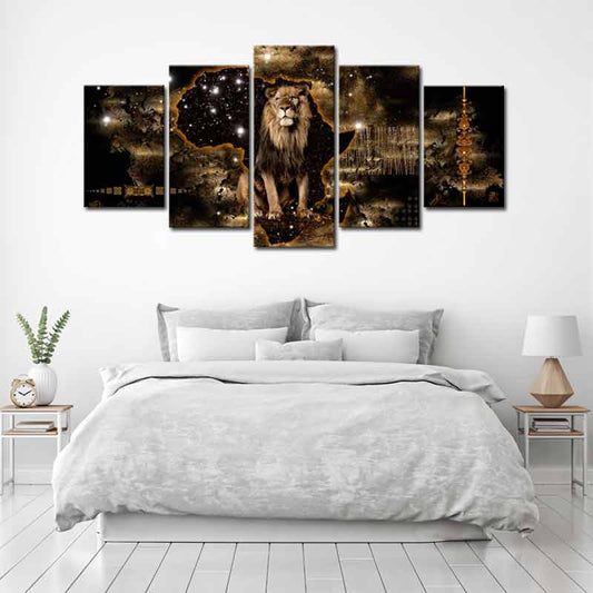 Tableau décoratif d'un Lion Design