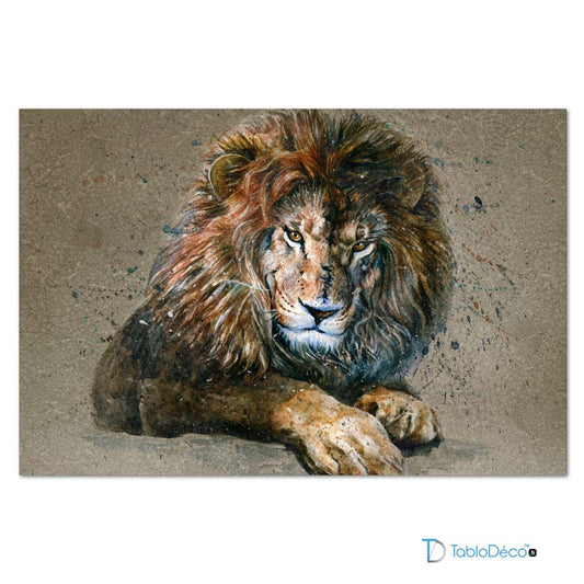 Acheter un Tableau Lion Sauvage - TabloDéco.fr