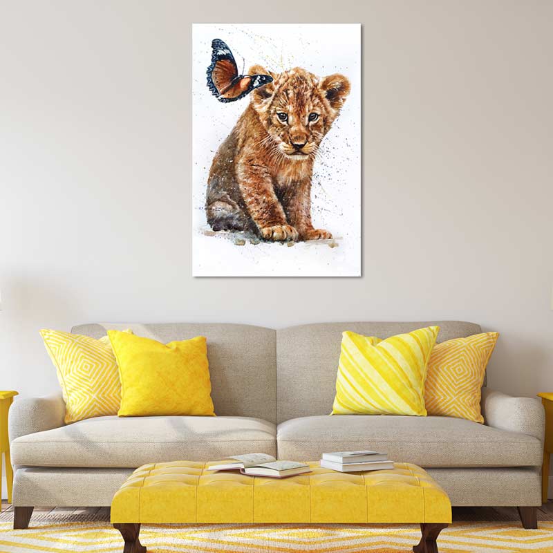 Tableau avec un Lionceau TabloDéco