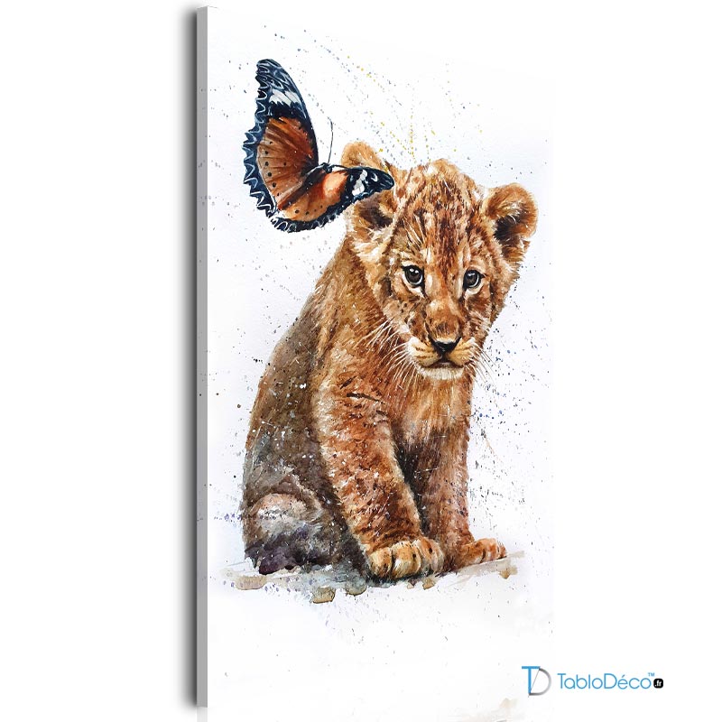Acheter un Tableau avec un Lionceau - TabloDéco.fr