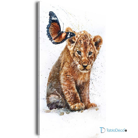 Acheter un Tableau avec un Lionceau - TabloDéco.fr