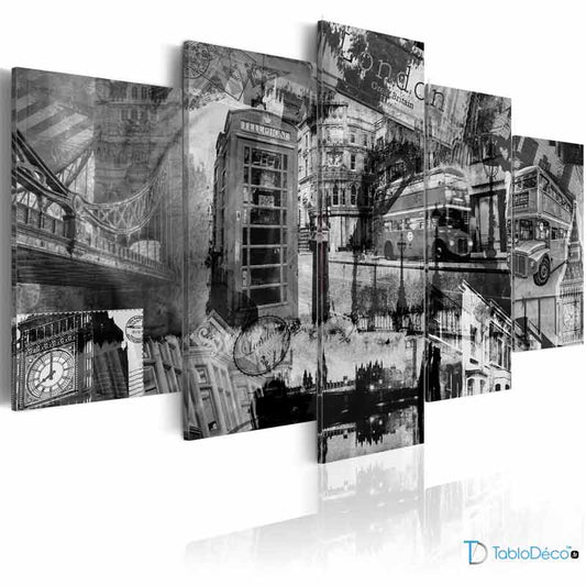 Tableau de Londres en Noir et Blanc