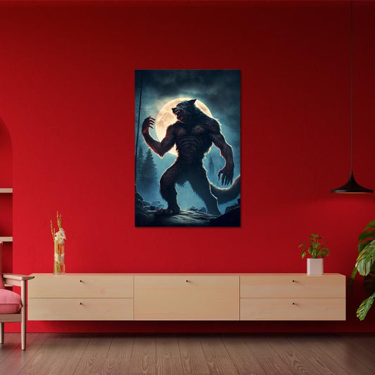 Toile décorative d'un Loup Garou - TabloDéco.fr