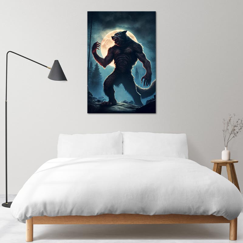 Loup Garou sur toile imprimée made in TabloDéco.fr