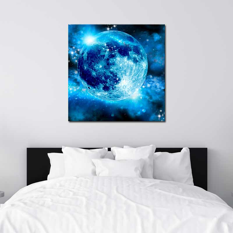 Tableau Lune Bleue