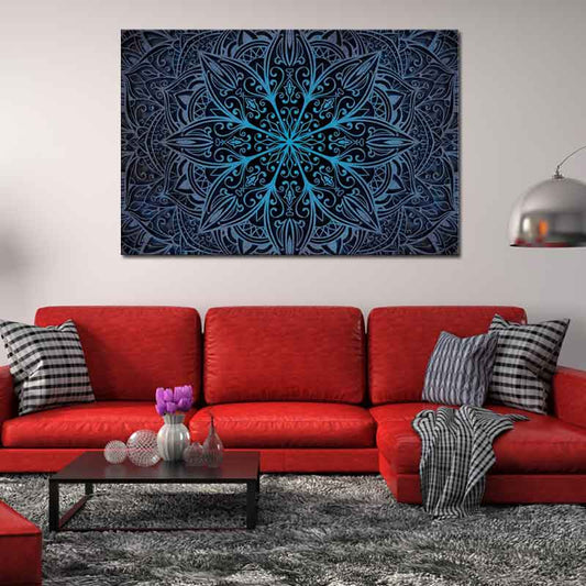 Tableau Mandala Bleu - TabloDéco