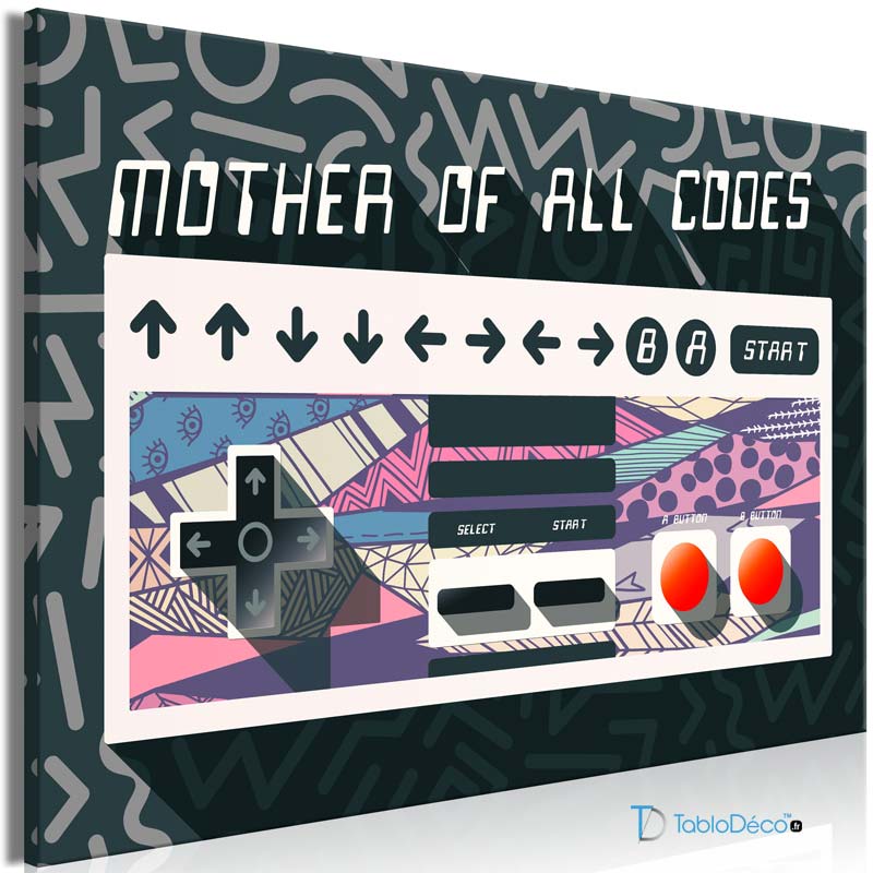 Acheter un Tableau déco Manette Nintento NES - TabloDéco.fr