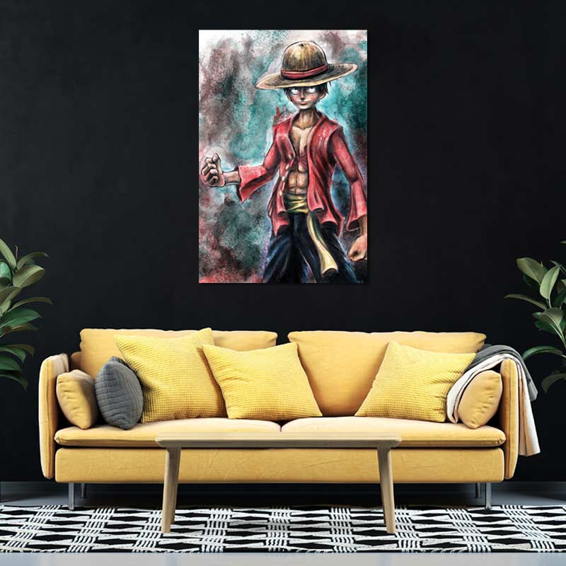 Tableau sur toile de Luffy One Piece