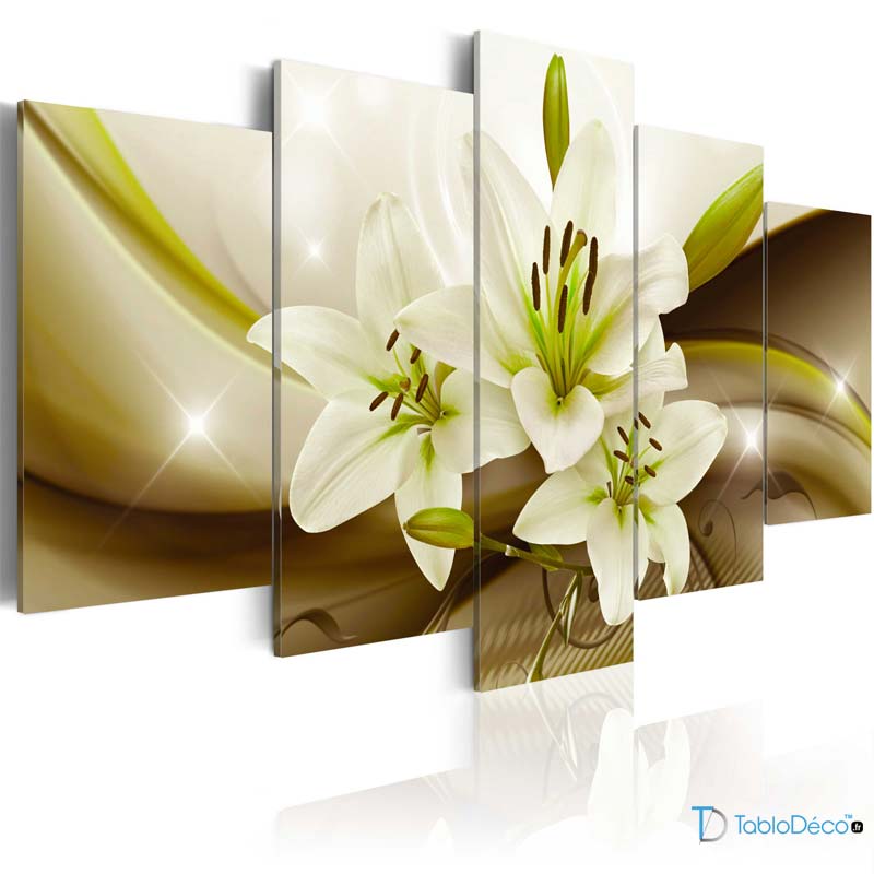 Tableau Décoratif Multi Panneaux Fleur
