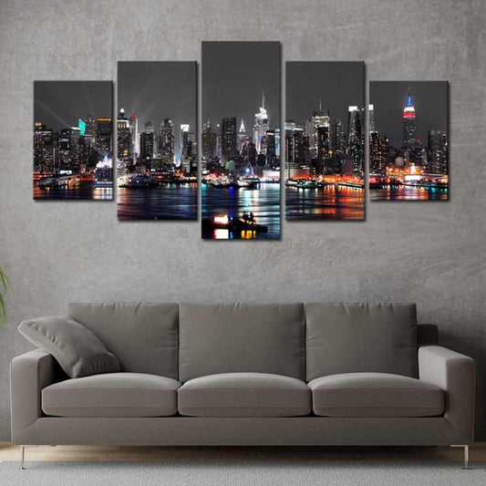 Tableau Déco New York City by night