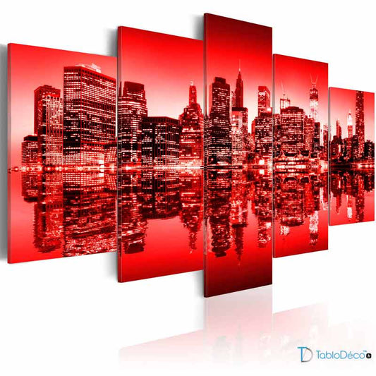 Tableau New York Rouge
